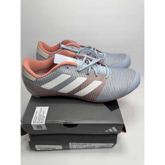 NEW adidas The Road 2.0 Cycling Shoes Men 9, Women 10 Blue/White/Clay IE7019 main image 8